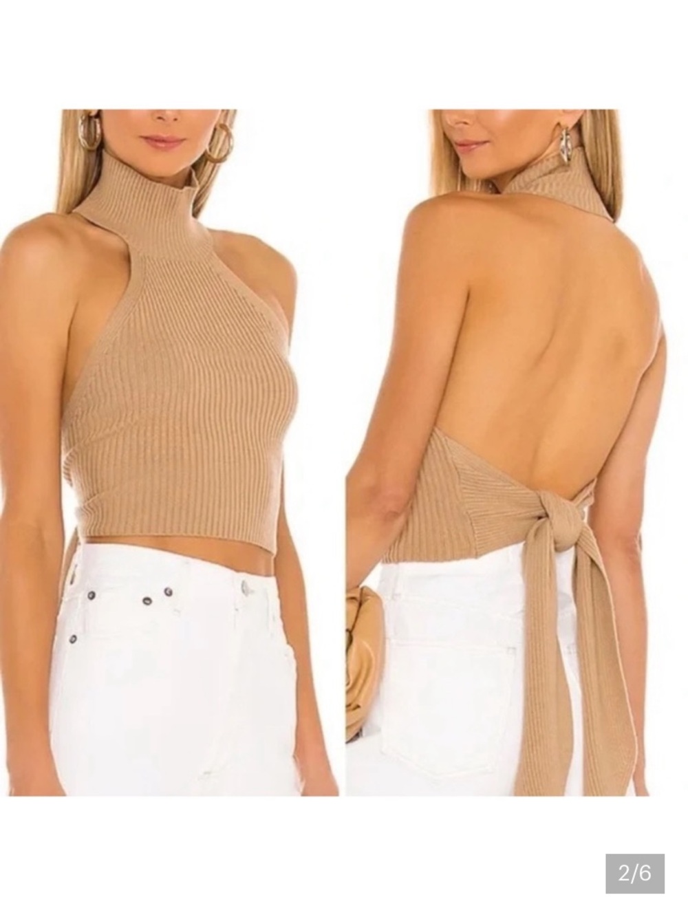 House of Harlow 1960 heather top L new